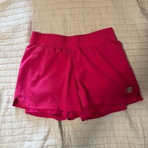 New Balance Women's Bright Pink Athletic Shorts